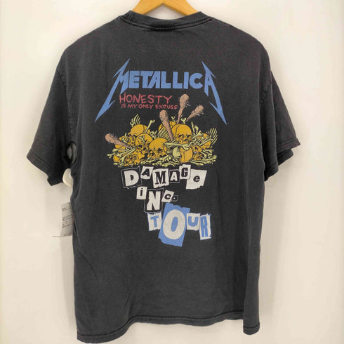 テネシーリバー TENNESSEE RIVER 90S MADE IN USA DAMAGE INC 1994コピーライト入り 両面バンドプリントTシャツ メンズ import:L